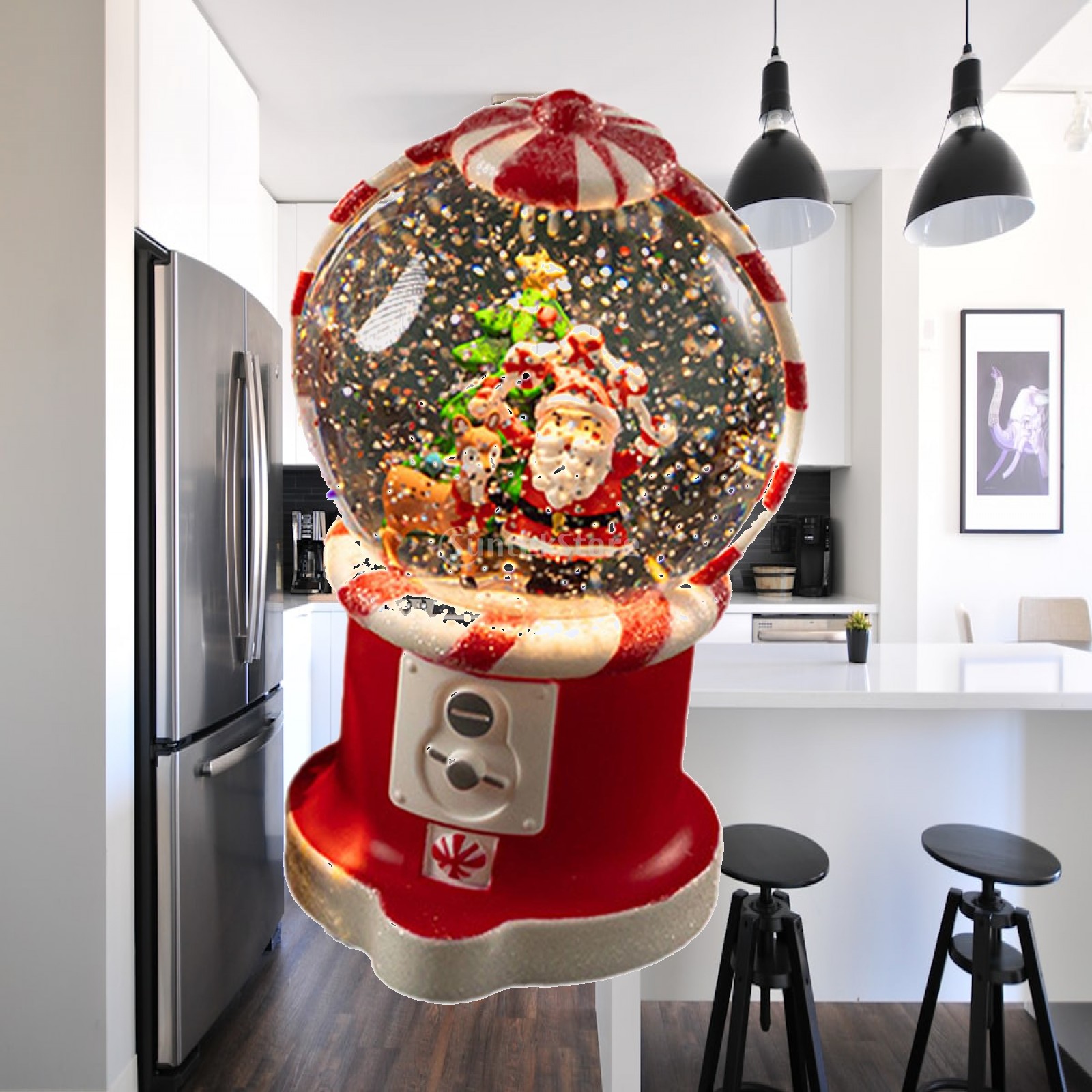 Snow Globe Musical - Weihnachtliche Musik-Schneekugel, Sammlerstück, Tischdekoration, Musiklaterne für
