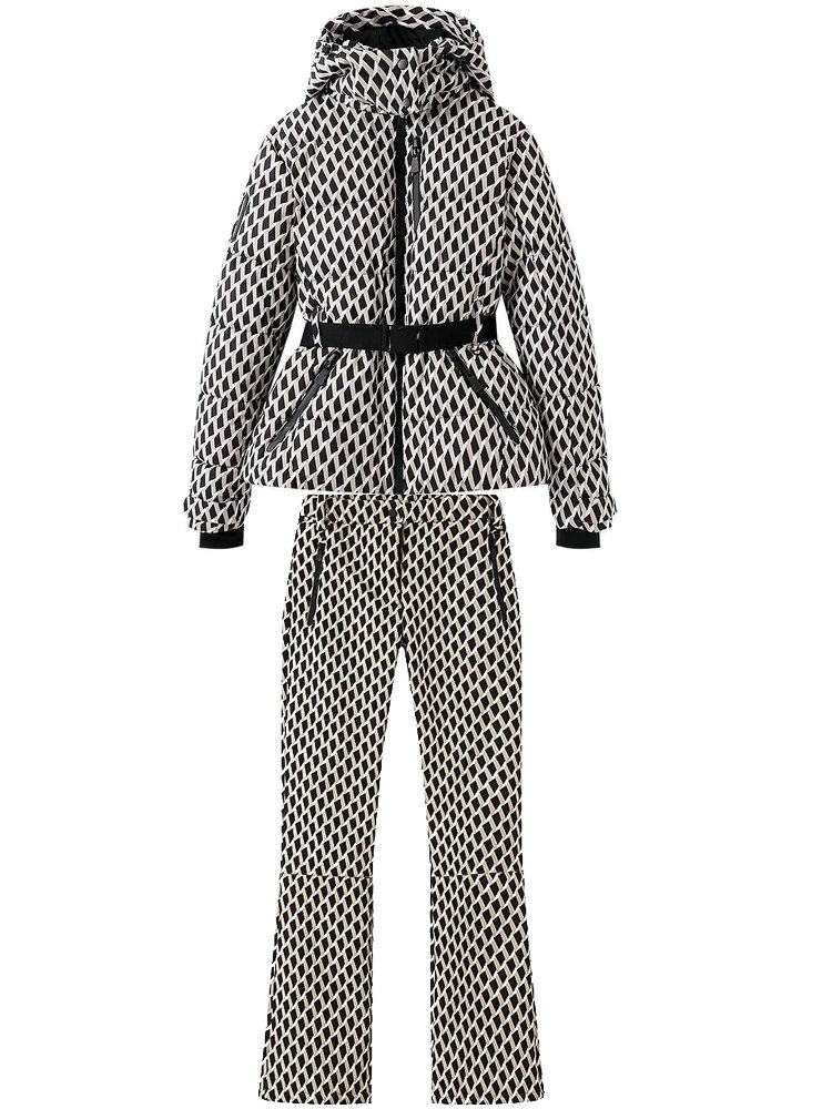 Christmas Throw Blanket - 2026 Damen Winter Kapuzen-Sportparka und Hose