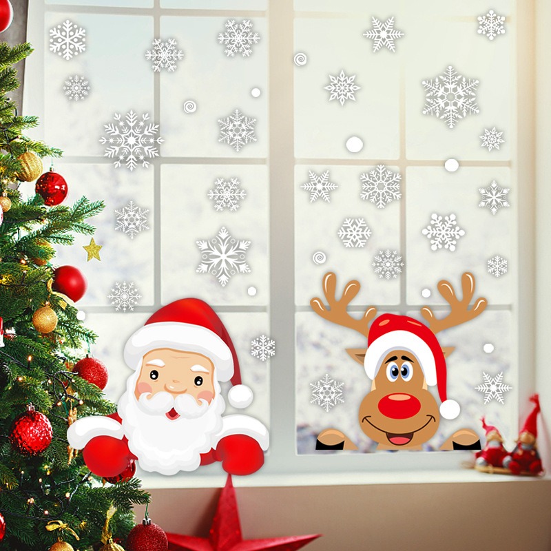 Cartoon Weihnachten Weihnachts – Snowflake Window Decal Bewertung und Preis