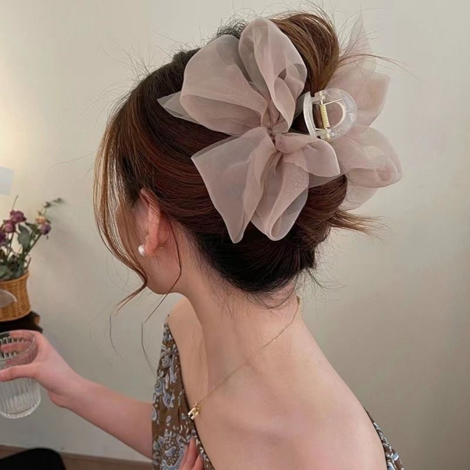 1PCFashion Mesh Tüll Große Sch – Ribbon Bow Gift Bewertung und Preis