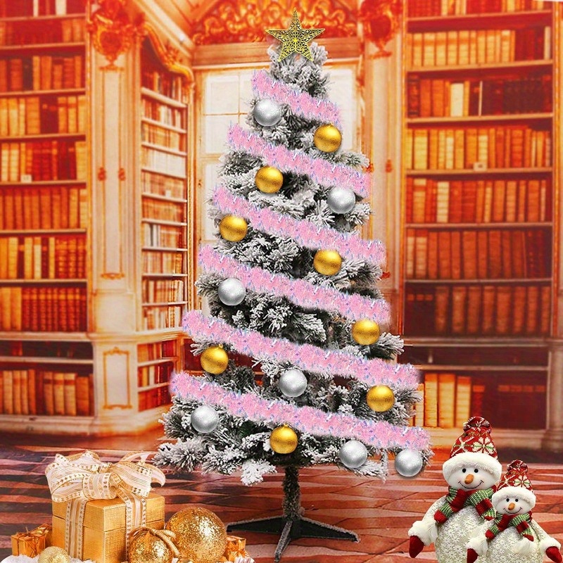 4-Meter-Rosa-Weihnachtsgirland – Tinsel Garland Decoration Bewertung und Preis