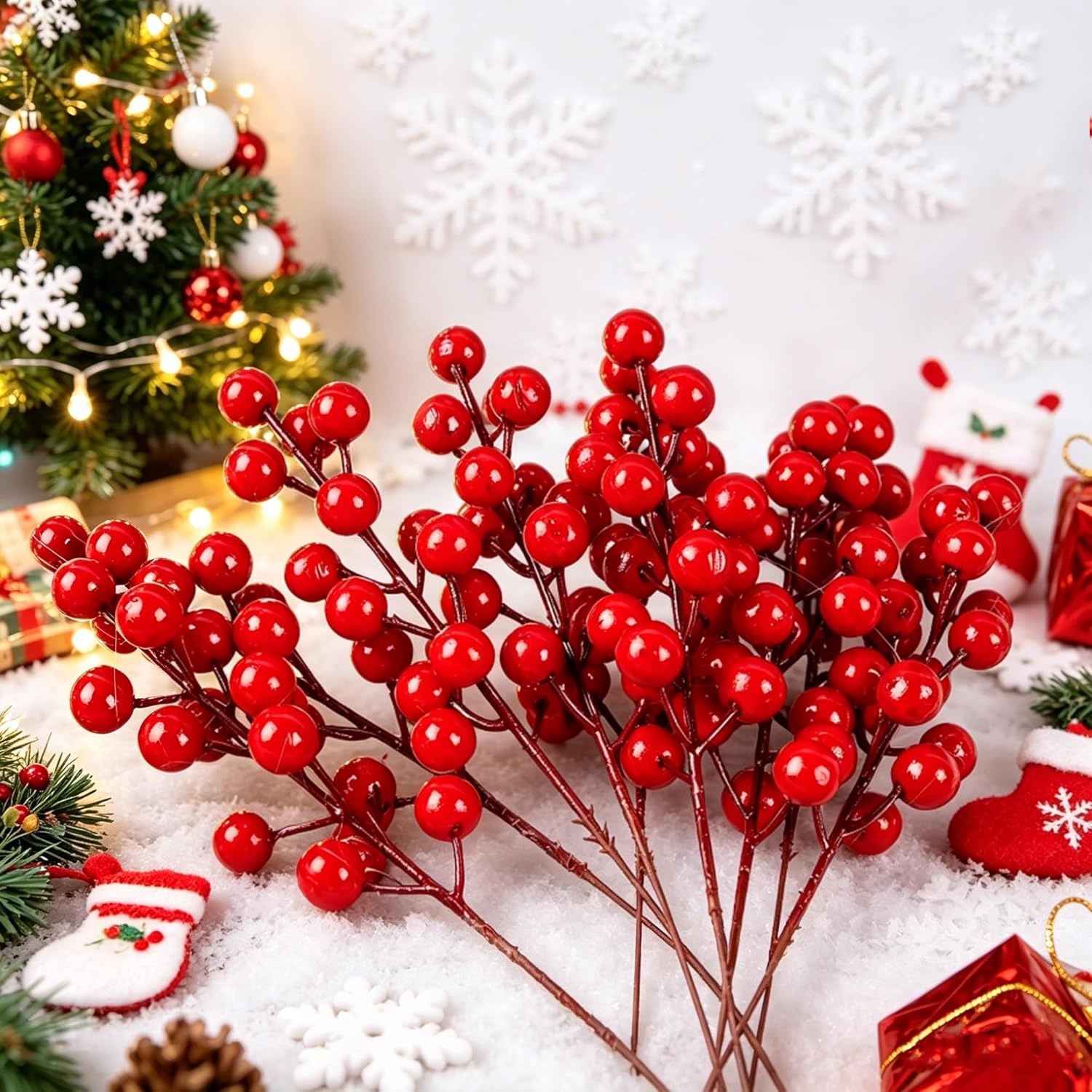 Künstliche rote Beeren Weihnac – Christmas Wreath Fake Bewertung und Preis