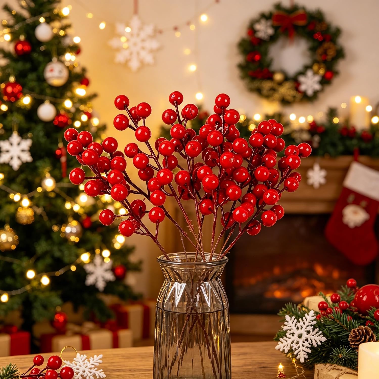 Künstliche rote Beeren Weihnac – Christmas Wreath Fake Bewertung und Preis
