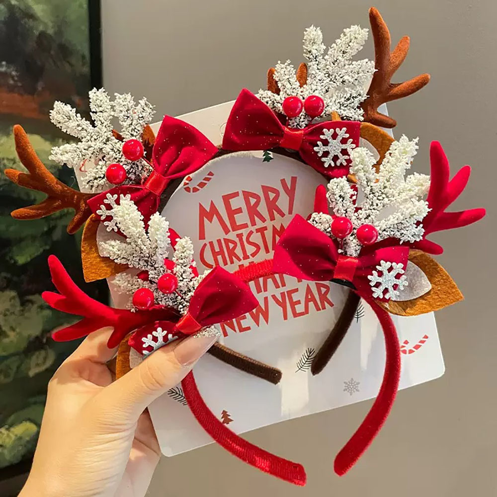 Niedlicher Haarschmuck, Samt-W – Reindeer Antlers Headband Bewertung und Preis