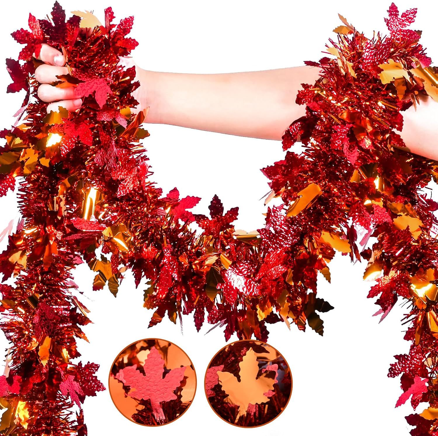 Herbstliche Tinsel-Girlande fü – Tinsel Garland Decoration Bewertung und Preis